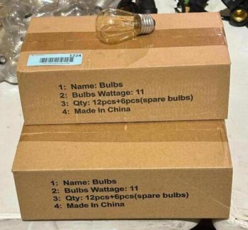 (3) 12CT BOXES OF BISTRO LIGHT BULBS