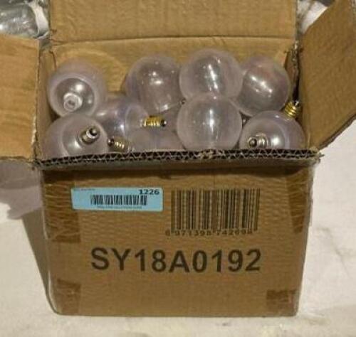 BOX OF STRING LIGHT BULBS