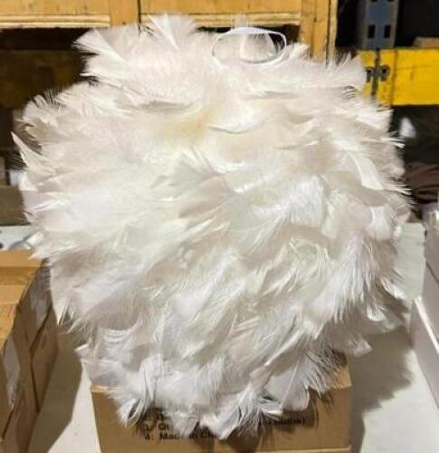 (4) OSTRICH FEATHER BALLS