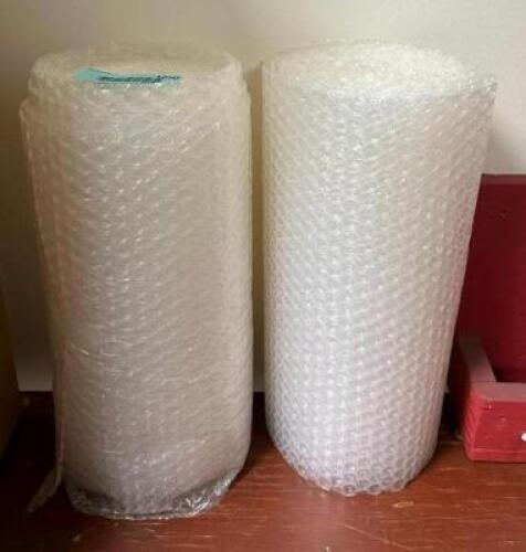 (2) SMALL ROLLS OF BUBBLE WRAP