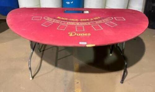 FOLDING BLACK JACK TABLE