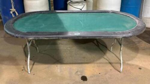 FOLDING POKER TABLE