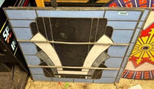 (2) STAIN GLASS WINDOWS