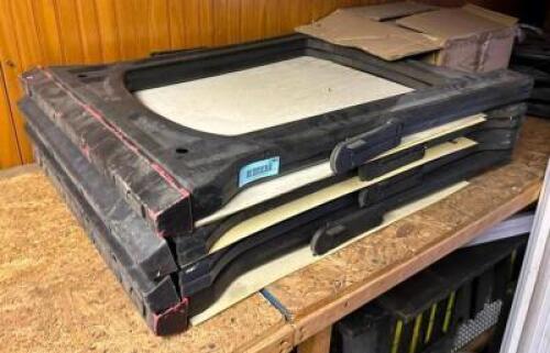 (4) PLASTIC SAWHORSES