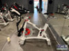 AC PERFORMANCE PLUS INDOOR SPIN CYCLE BIKE WITH CARBON BLUE BELT DRIVE AND (2) - WEIGHT BARS - 6