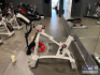 AC PERFORMANCE PLUS INDOOR SPIN CYCLE BIKE WITH CARBON BLUE BELT DRIVE AND (2) - WEIGHT BARS - 12