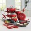 Rachael Ray 13-Piece Gradient Aluminum Cookware with Porcelain Enamel Exterior