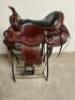 DESCRIPTION 17" LEATHER WESTERN SADDLE W/ STIRRUPS. ( USED ) NO TACK INCLUDED ADDITIONAL INFORMATION USED IN THE BOC SIZE 17" LOCATION BAY 6 QTY 1