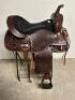 DESCRIPTION 17" LEATHER WESTERN SADDLE. COMES WITH CINCH AND STIRRUPS ADDITIONAL INFORMATION USED IN THE BOC SIZE 17" LOCATION BAY 6 QTY 1 - 5