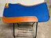 DESCRIPTION WESTERN WOOL BLENDED SADDLE PAD ( ROYAL BLUE) ADDITIONAL INFORMATION NEW W/ PACKAGING SIZE 30" X 30" LOCATION BAY 6 QTY 1