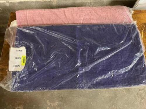 DESCRIPTION (2) 34" X 36" SADDLE BLANKETS ( PINK AND PURPLE) BRAND / MODEL: JD IMPORTS B2-15 ADDITIONAL INFORMATION NEW W/ PACKAGING THIS LOT IS: SOLD