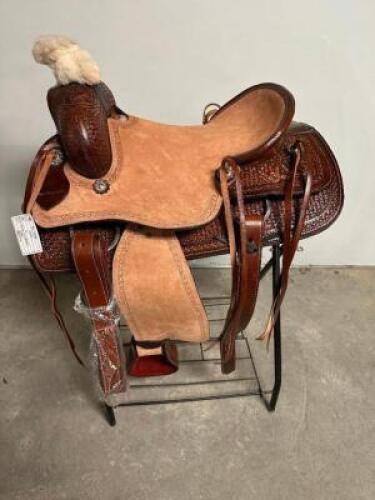 DESCRIPTION 16" HILASON WESTERN HORSE TRAIL PLEASURE AMERICAN LEATHER SADDLE BROWN BRAND / MODEL: JD IMPORTS IK 2284 ADDITIONAL INFORMATION NEW IN THE