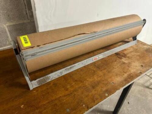DESCRIPTION ULINE 24" PAPER CUTTER AND TRIMMER ROLL DISPENSER BRAND / MODEL: ULINE ADDITIONAL INFORMATION W/ ROLL SIZE 24" LOCATION BAY 6 QTY 1