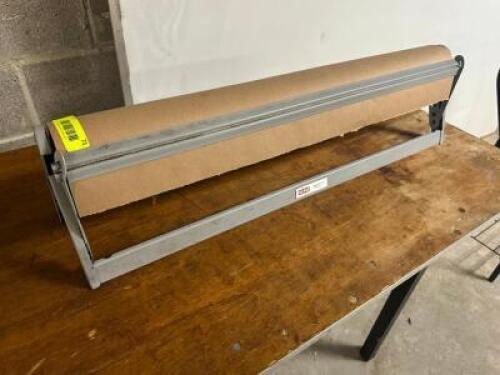 DESCRIPTION ULINE 24" PAPER CUTTER AND TRIMMER ROLL DISPENSER BRAND / MODEL: ULINE ADDITIONAL INFORMATION W/ ROLL SIZE 24" LOCATION BAY 6 QTY 1