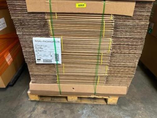 DESCRIPTION (70) 28" X 20" X 18" CARDBOARD BOXES THIS LOT IS: ONE MONEY FOR PALLET SIZE 28" X 20" X 18" LOCATION BAY 6 QTY 1