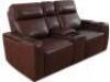 MACYS GREYMEL LEATHER POWER RECLINING LOVESEAT