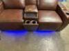 MACYS GREYMEL LEATHER POWER RECLINING LOVESEAT - 3