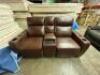 MACYS GREYMEL LEATHER POWER RECLINING LOVESEAT - 6