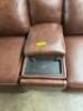 MACYS GREYMEL LEATHER POWER RECLINING LOVESEAT - 8