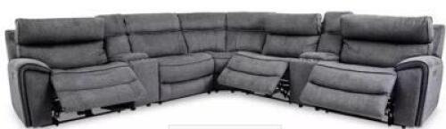 MACYS HUTCHENSON 7 PIECE POWER RECLINING SECTIONAL
