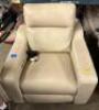 MACYS BEIGE GABRINE POWER RECLINER