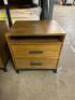MACYS GATLIN NATURAL WOOD TWO DRAWER NIGHTSTAND - 4