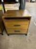 MACYS GATLIN NATURAL WOOD TWO DRAWER NIGHTSTAND - 5