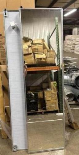 (2)- ALUMINUM SLIDING MIRROR DOORS