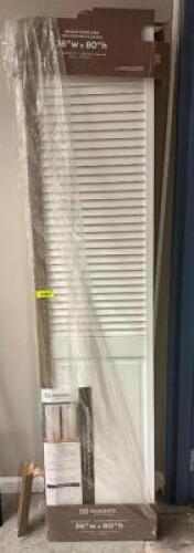 36"X80" WHITE BIFOLD DOOR