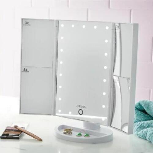 Multi-Magnification Lighted Makeup Mirror