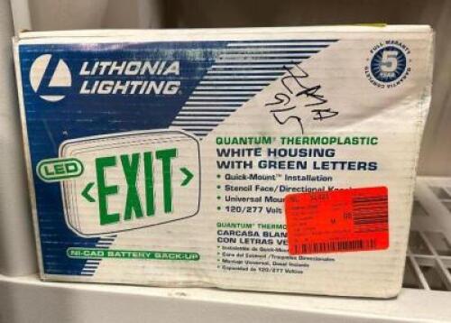 GREEN LED EXIT SIGN
