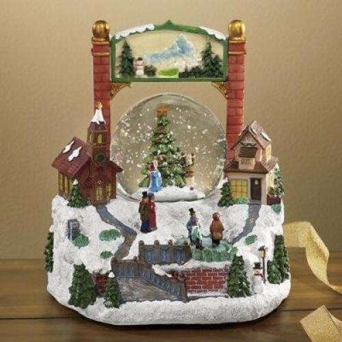 Lighted Animated Musical Snowglobe Display
