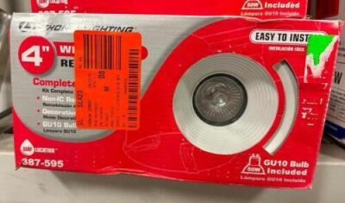4" WHITE BAFFLE RECESSED LIGHT KIT