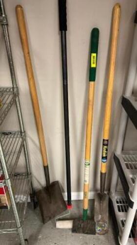 (4)- ASSORTED LONG HANDLE TOOLS