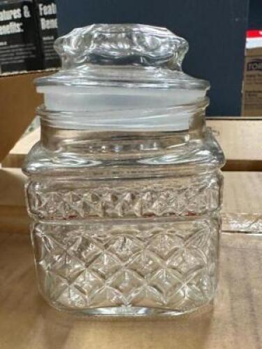 (12)- SEALABLE GLASS JARS