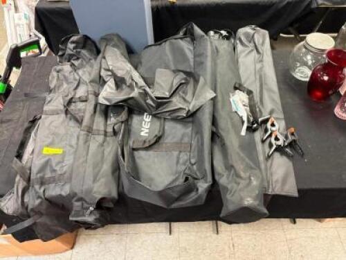 TRIPOD AND ASSORTED TRIPOD BAGS
