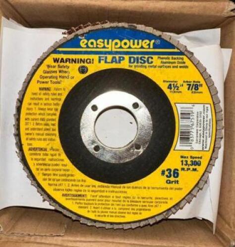 (10)- 4.5" FLAP DISCS