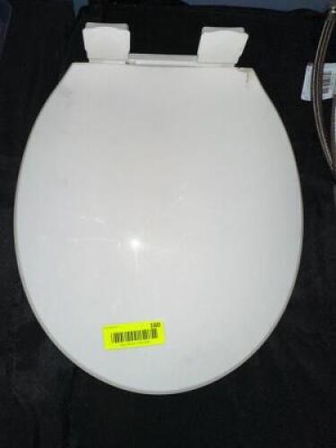 WHITE REPLACEMENT TOILET SEAT