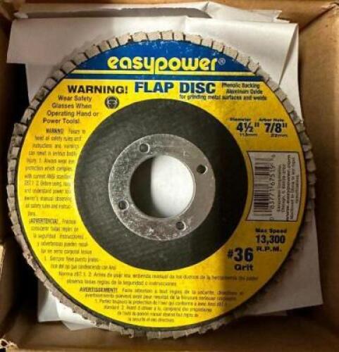 (10)- 4.5" FLAP DISCS