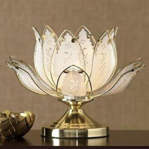 Blooming Flower Petal Touch Lamp