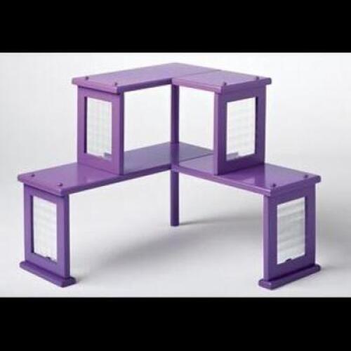 Two-Tier Corner Shelf - PURPLE
