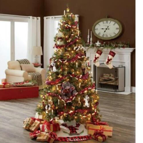 Prelit Woodland Tree
