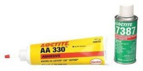 DESCRIPTION: (4) ACRYLIC ADHESIVE BRAND/MODEL: LOCTITE #4KL15 INFORMATION: AA 330, ACTIVATOR CURED, 250 ML, SYRINGE, YELLOW, GEL RETAIL$: $169.66 EA Q