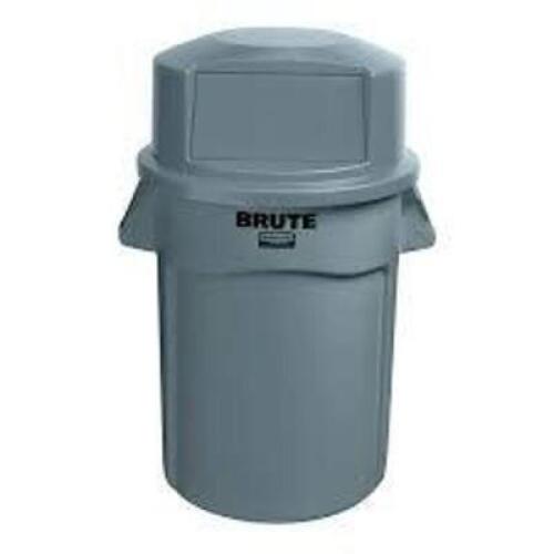 DESCRIPTION: (1) WASTE CONTAINER WITH LID BRAND/MODEL: RUBBERMAID #2017008 INFORMATION: GREY, HEAVY DUTY PLASTIC SIZE: 55 GAL RETAIL$: $174.00 EA QTY: