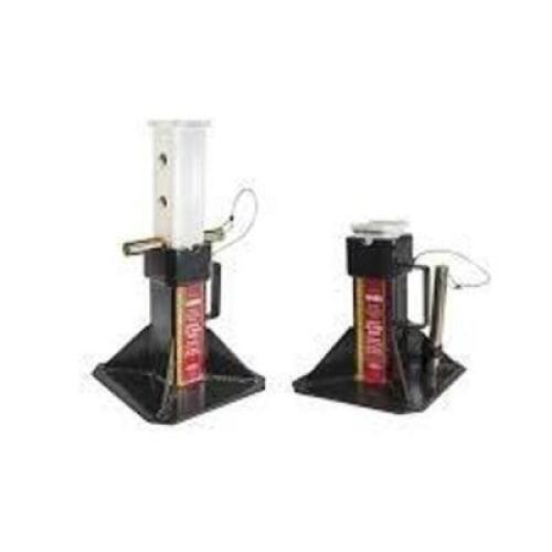 DESCRIPTION: (1) SET OF (2) HEAVY DUTY JACK STANDS BRAND/MODEL: AME #14400 INFORMATION: BLACK SIZE: 44 US TONS PER PAIR, 12" MIN HEIGHT, 20" MAX HEIGH