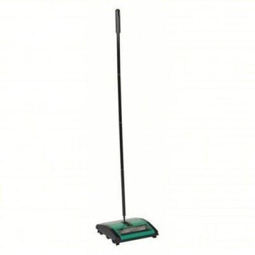 DESCRIPTION: (1) STICK SWEEPER BRAND/MODEL: BISSELL #36RE56 INFORMATION: GREEM, PLASTIC, DUAL BRUSH, MANUAL SIZE: 9-1/2" CLEANING PATH RETAIL$: $77.81