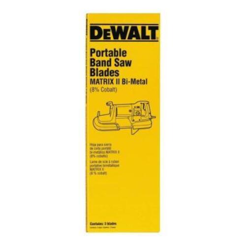 DESCRIPTION: (4) PACKS OF (3) SAW BLADES BRAND/MODEL: DEWALT #DWAPB27183 INFORMATION: BI-METAL SIZE: 27" RETAIL$: $26.49 EA QTY: 4