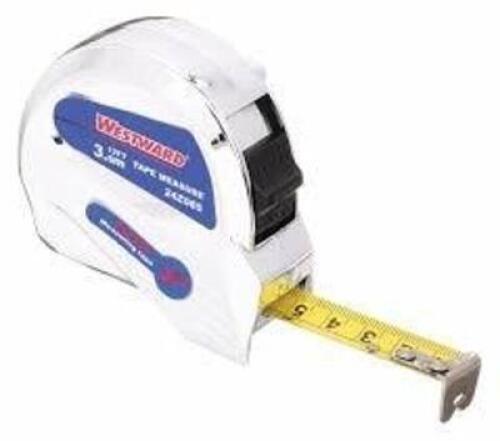 DESCRIPTION: (12) TAPE MEASURES BRAND/MODEL: WESTWARD #24Z085 INFORMATION: INCH/METRIC, NONMAGNETIC SINGLE HOOK TIP, CHROMED PLASTIC SIZE: 12 FT / 3.5