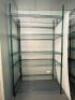 42" X 18" FIVE TIER COATED WIRE SHELVES. - 5