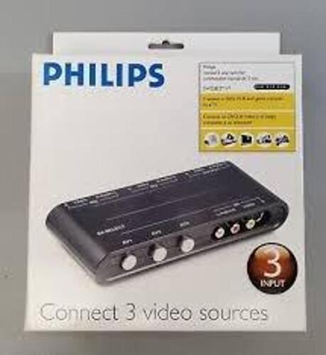 DESCRIPTION: (2) VIDEO SWITCHER BRAND/MODEL: PHILIPS #SWS2822T/17 INFORMATION: 3-INPUT RETAIL$: $14.95 EA QTY: 2